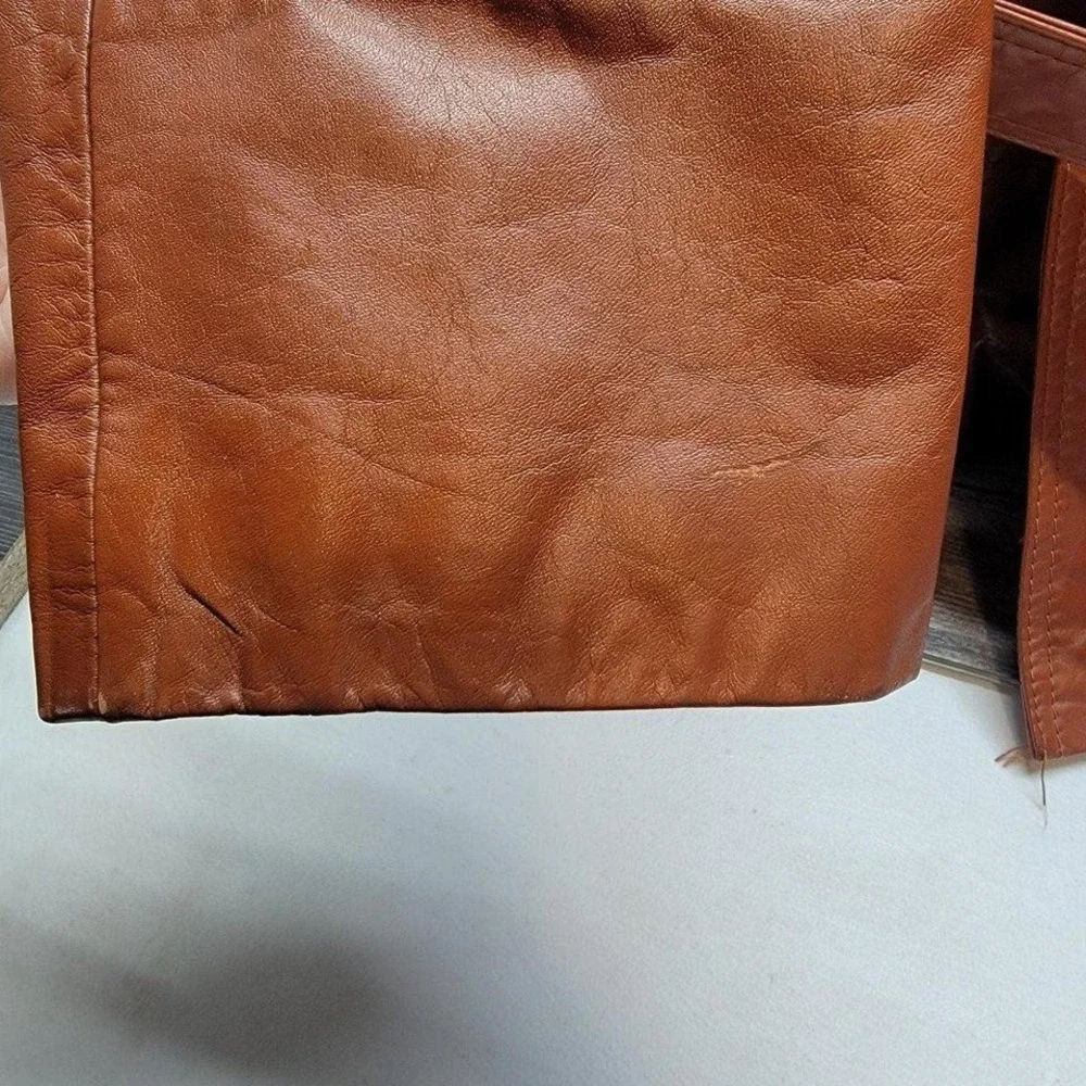 Vintage Leather Lined Jacket by‎ Raffaelo Sz L